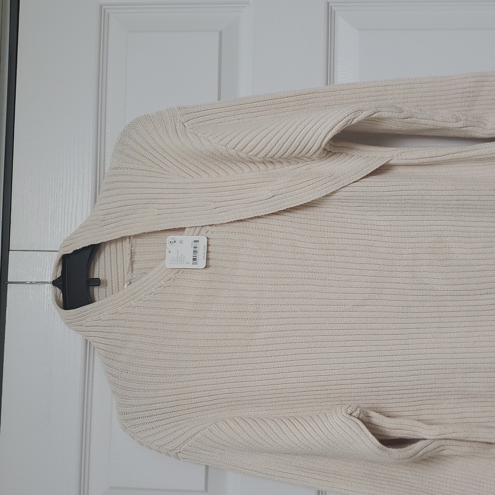 Free People Alba Ribbed Sweater Tunic/Powder Sand - Picture 7 of 14